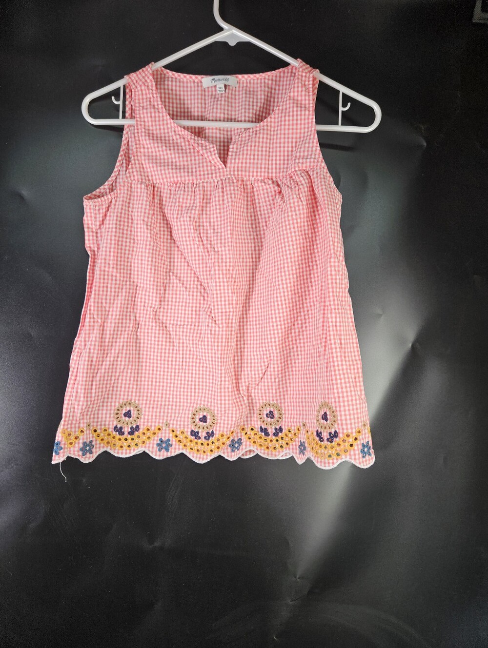 Madewell Gingham Tank Top